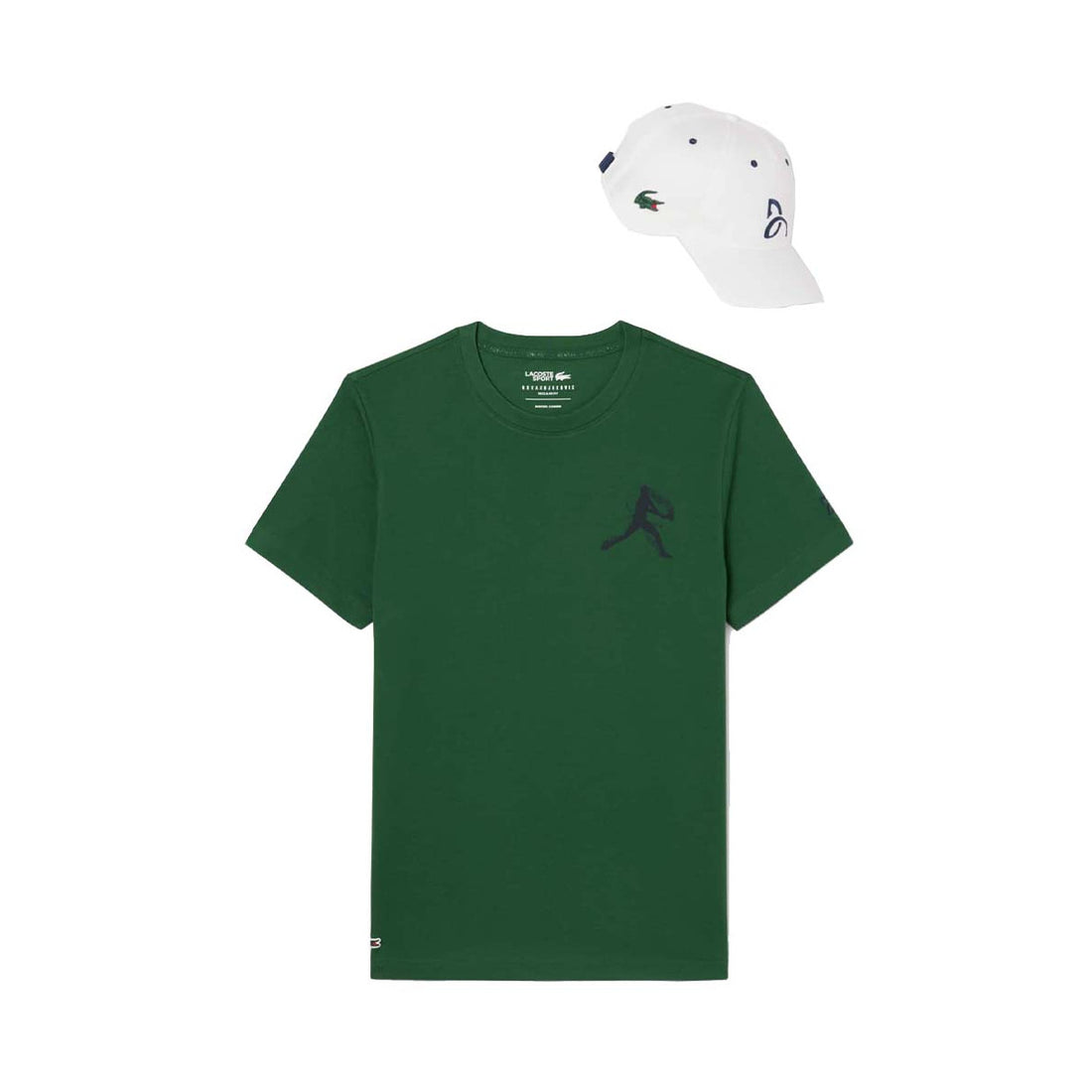 Pack T-Shirt + Lacoste Tennis Cap x Novak Djokovic Green