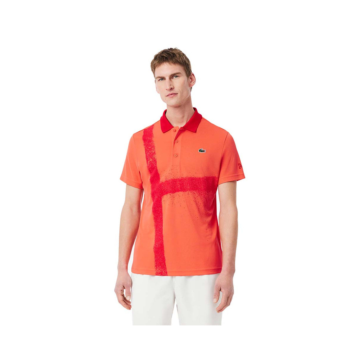 Polo Lacoste Tennis Novak Djokovic Fan Red / Red – 3