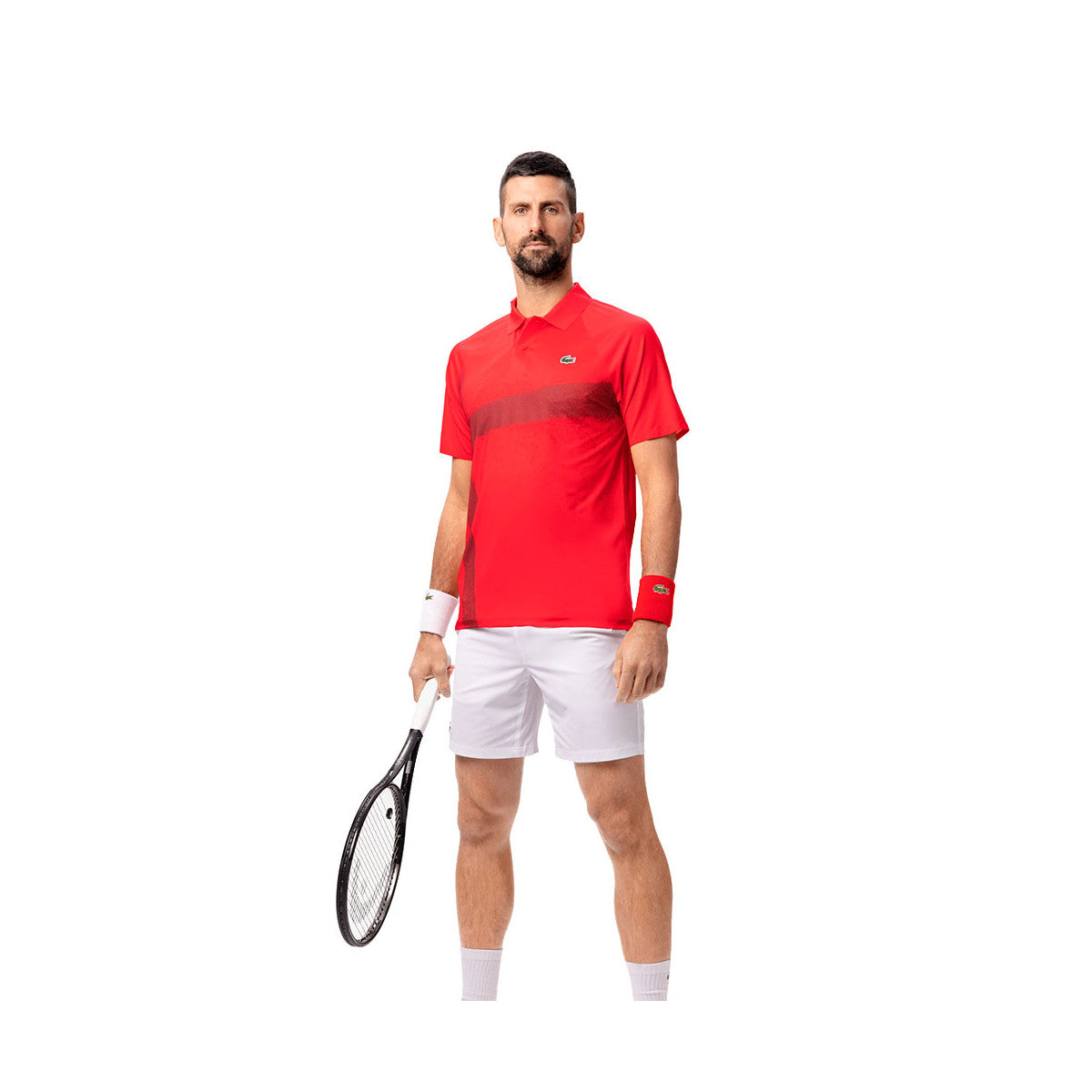 Polo Lacoste Tennis Novak Djokovic Player Paris Red – 3