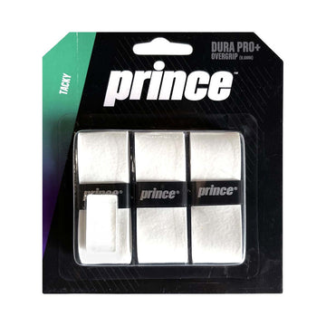 Prince Dura Pro+ White x 3 Overgrips