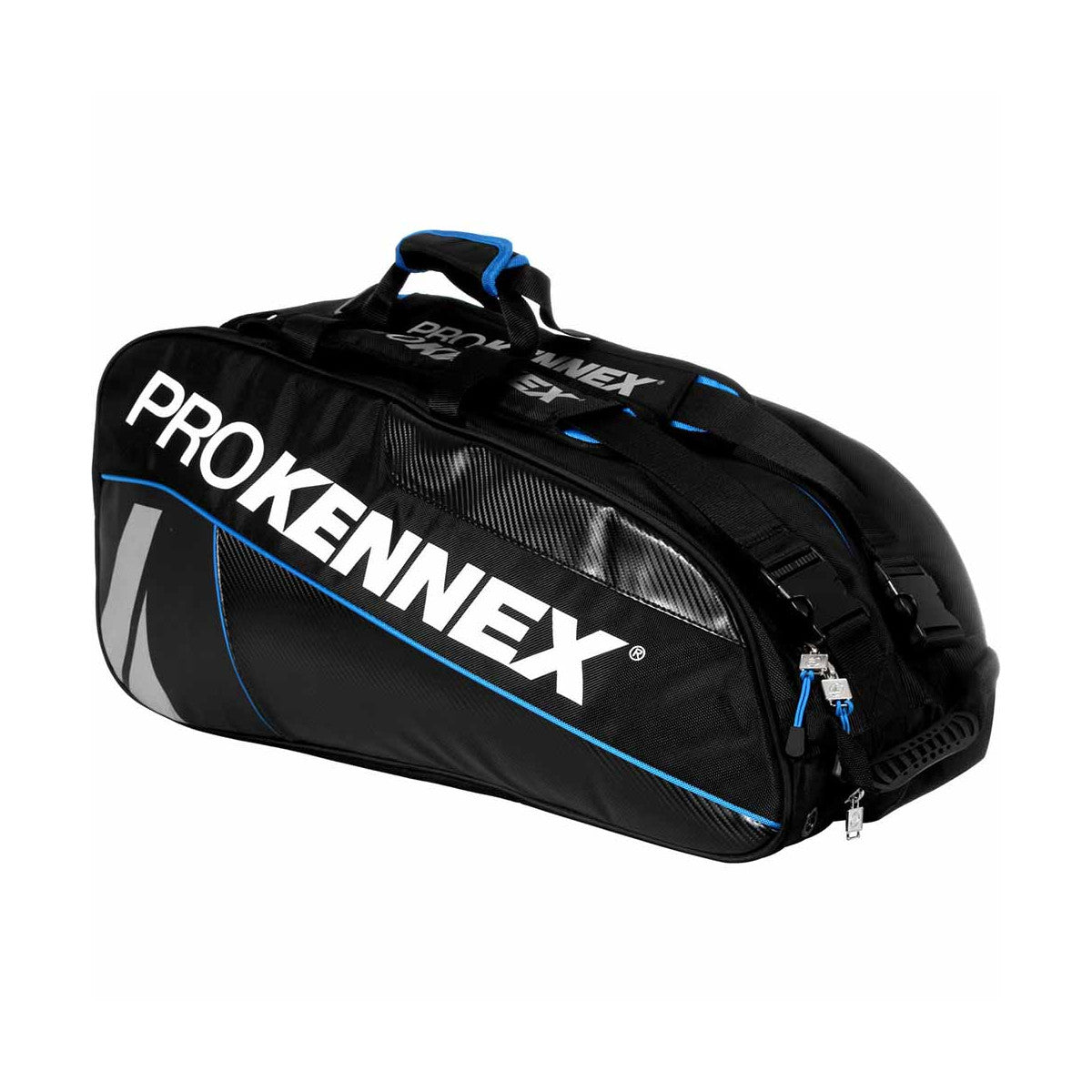 Pro Kennex Double Racquet Tennis Bag - Black/Blue