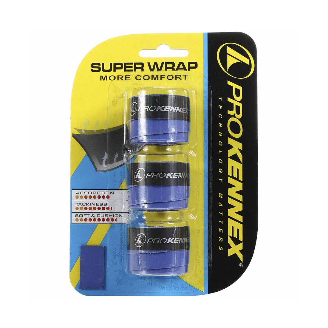 Pro Kennex Super Wrap Blue x 3 Overgrips
