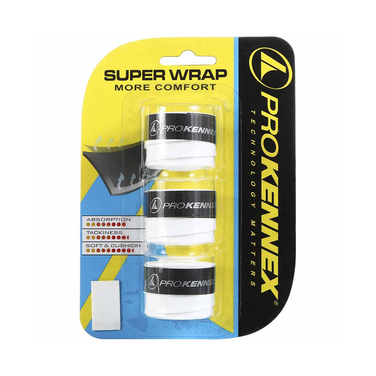 Pro Kennex Super Wrap White x 3 Overgrips