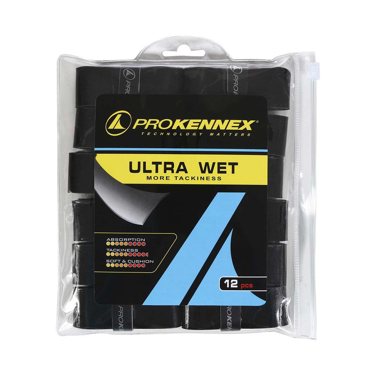Pro Kennex Ultra Wet Black x 12 Overgrips