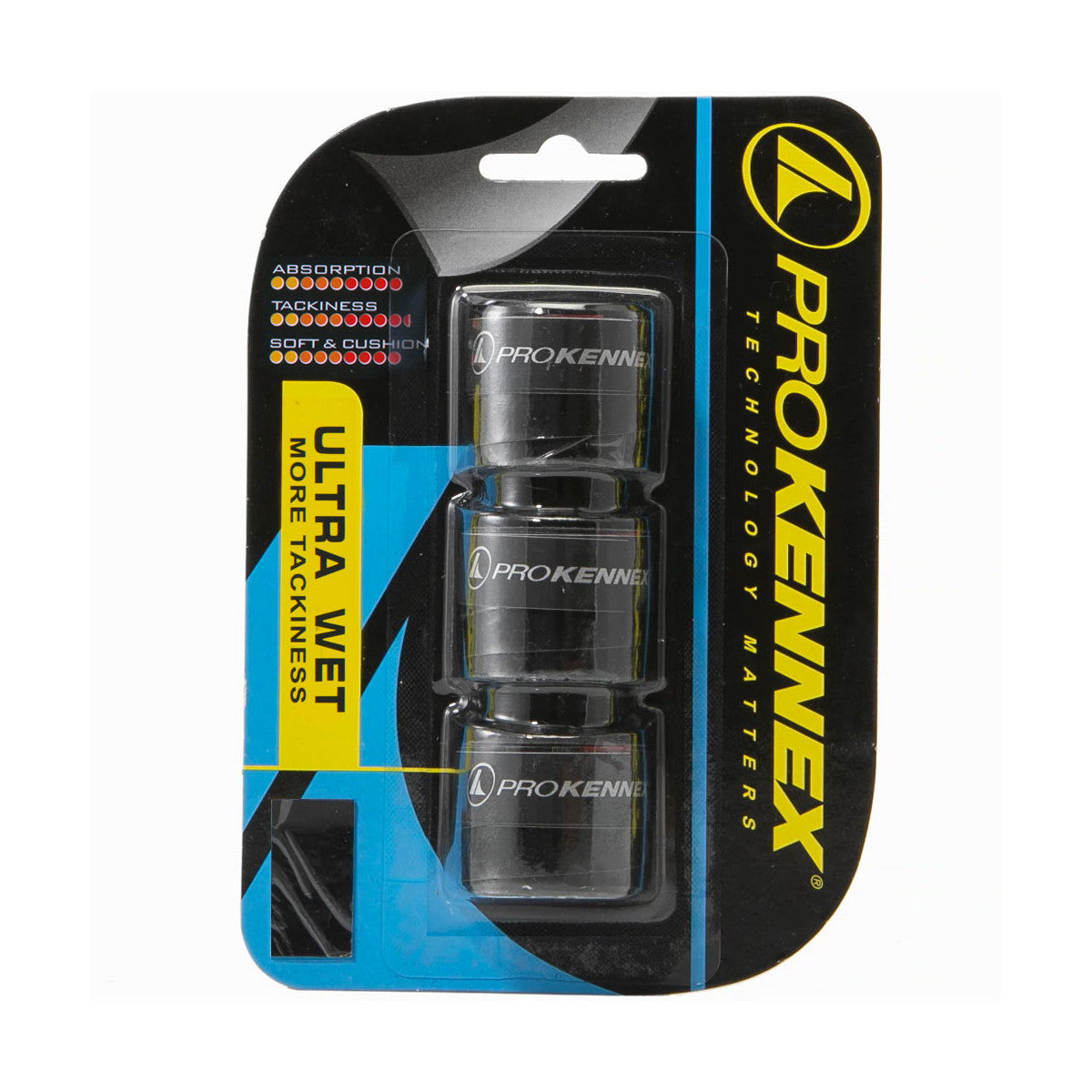 Pro Kennex Ultra Wet Black x 3 Overgrips