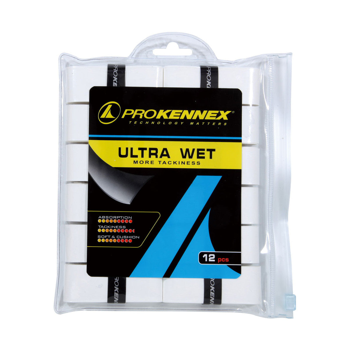 Pro Kennex Ultra Wet White x 12 Overgrips