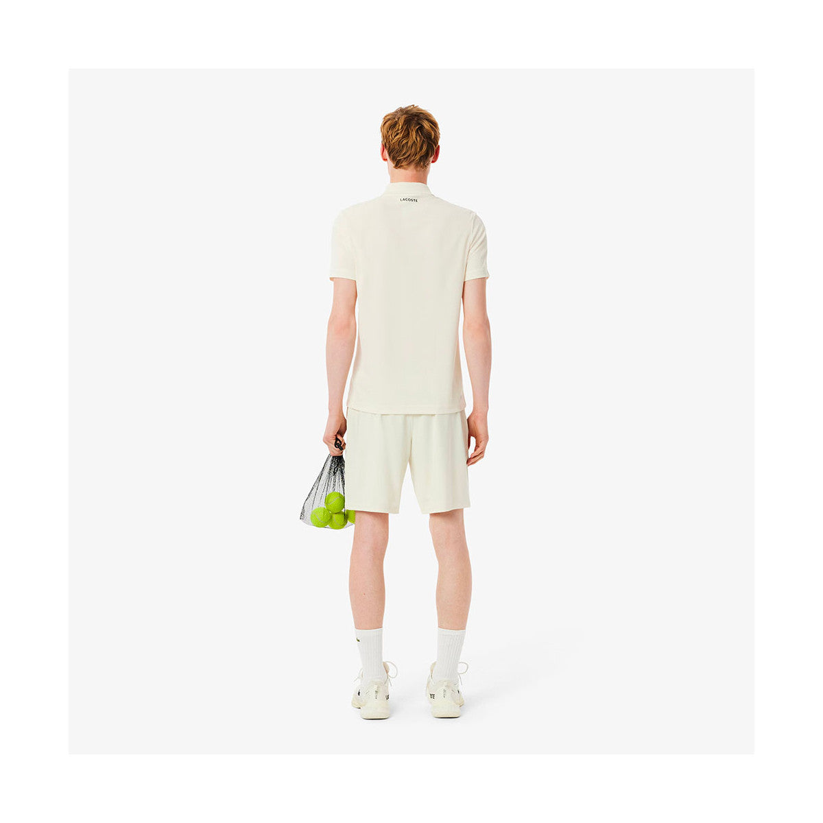 Short Lacoste Sport Ultra Dry Ecru – 4