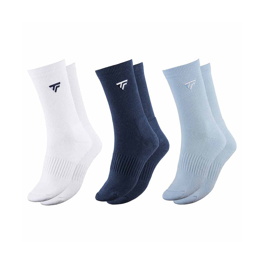 Socks Tecnifibre Classic Socks x3 White / Navy Blue / Sky Blue