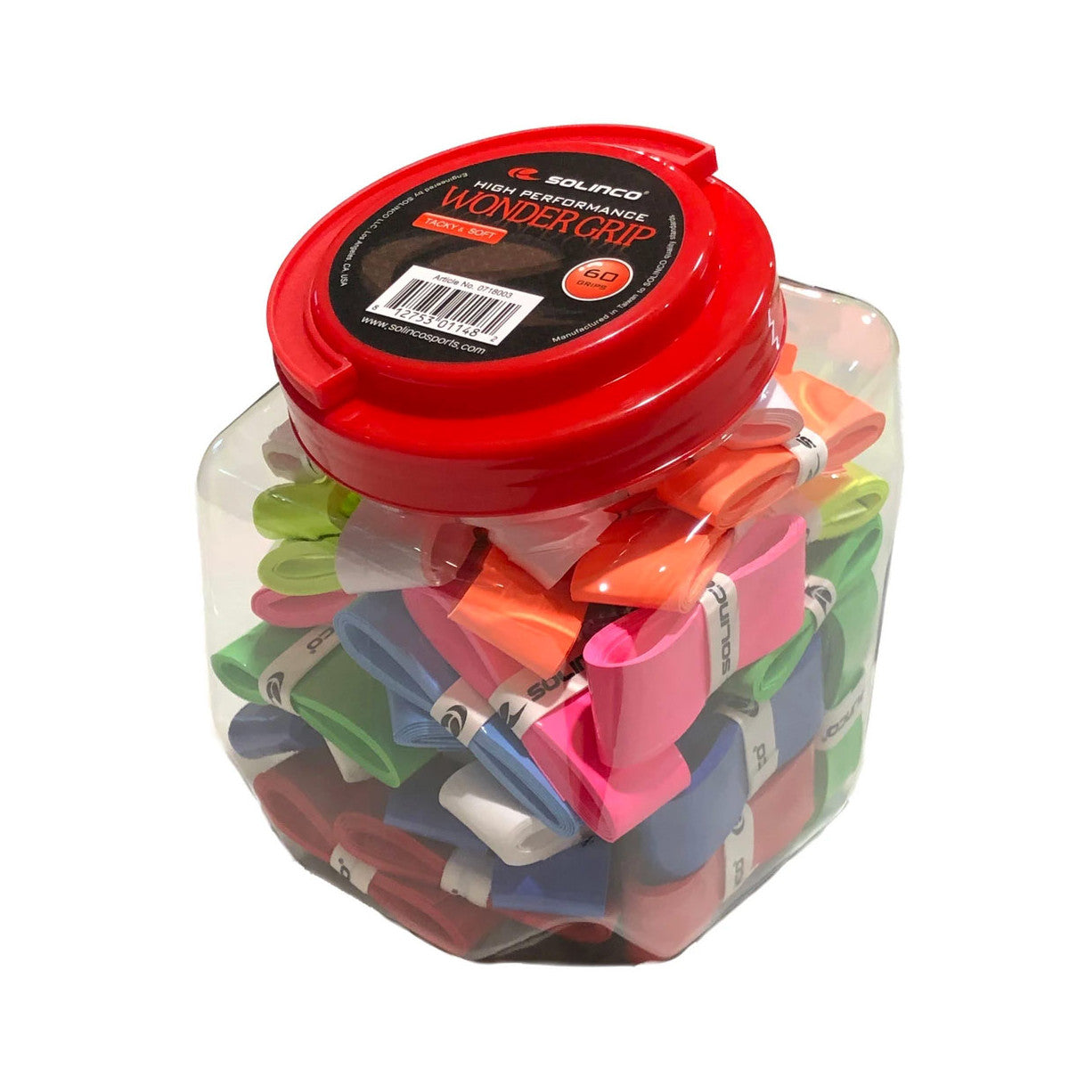 Solinco Wonder Grip Assorted x 60 Overgrips Bucket