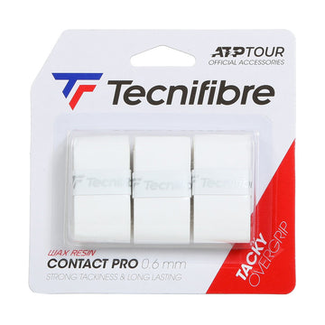 Tecnifibre Contact Pro White x 3 Overgrips