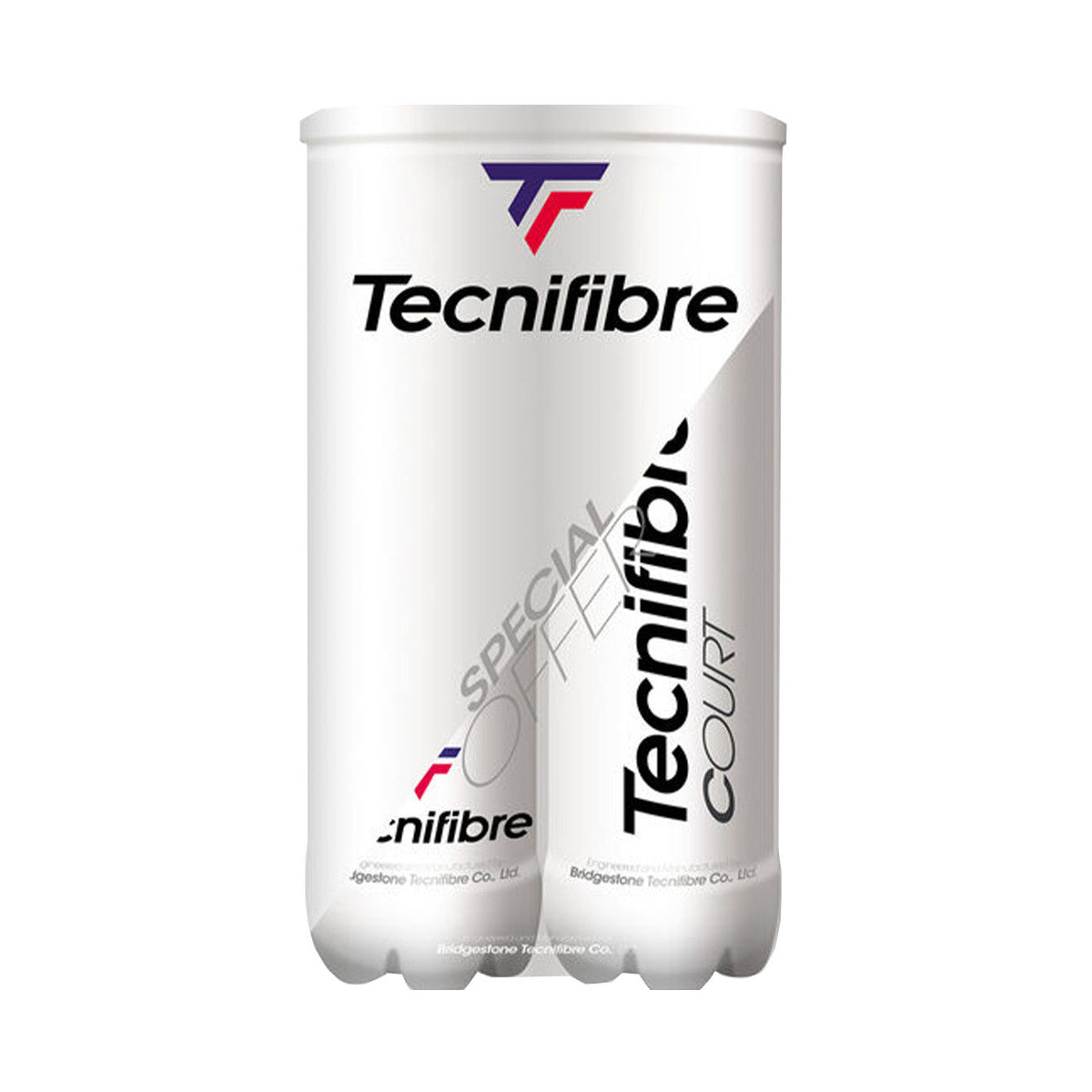 Tecnifibre Court bipack (2 tubes of 4 Balls)