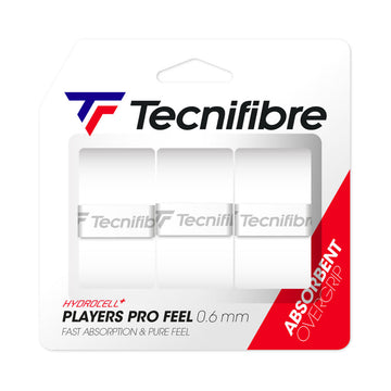 Tecnifibre Players Pro Feel White x 3 Overgrips