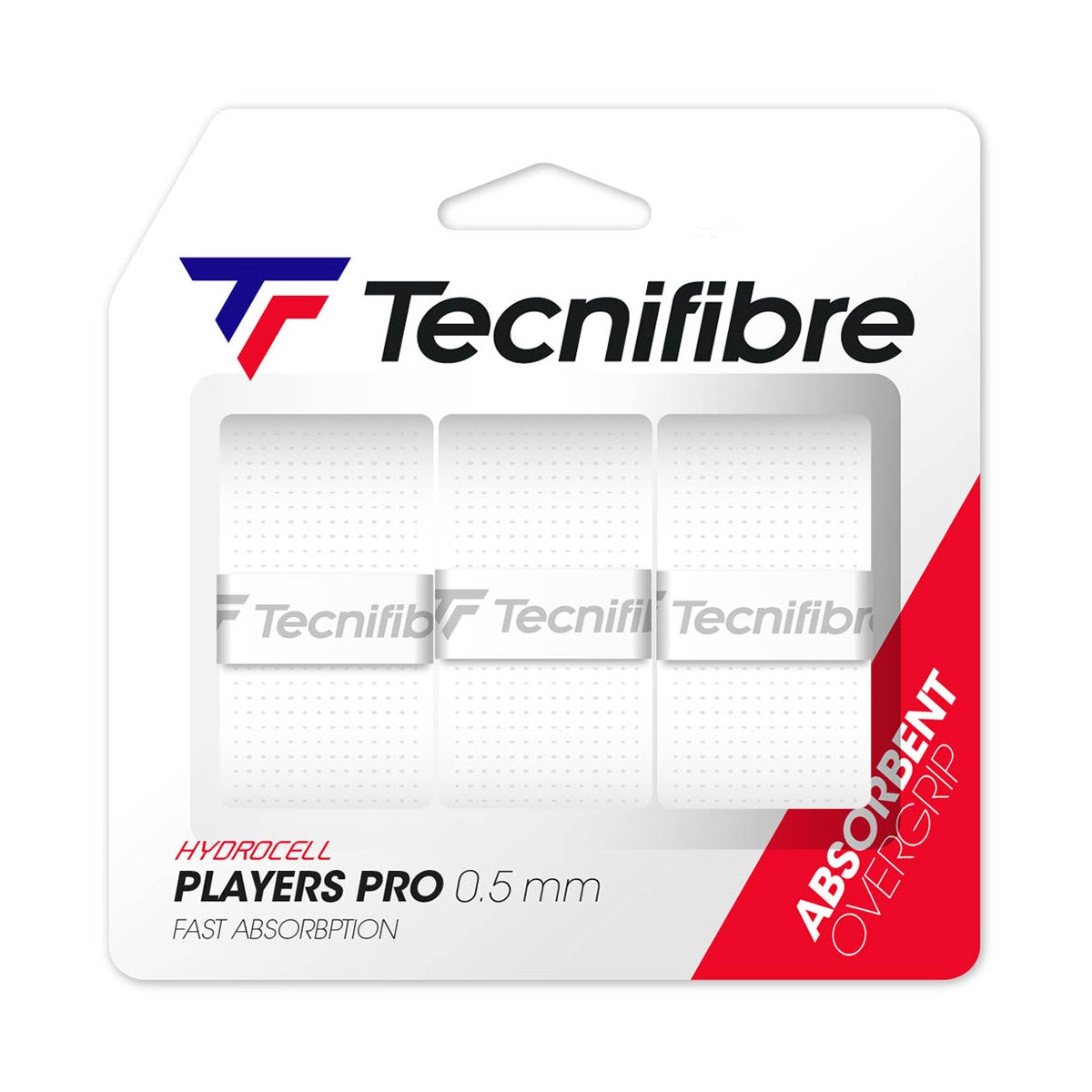 Tecnifibre Players Pro White x 3 Overgrips