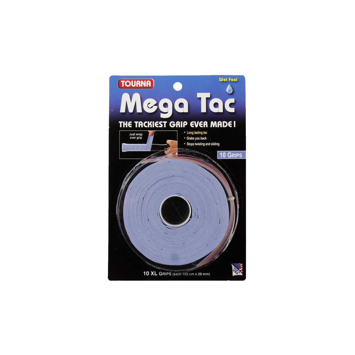 Tourna Mega Tac XL Blue x 10 Overgrips