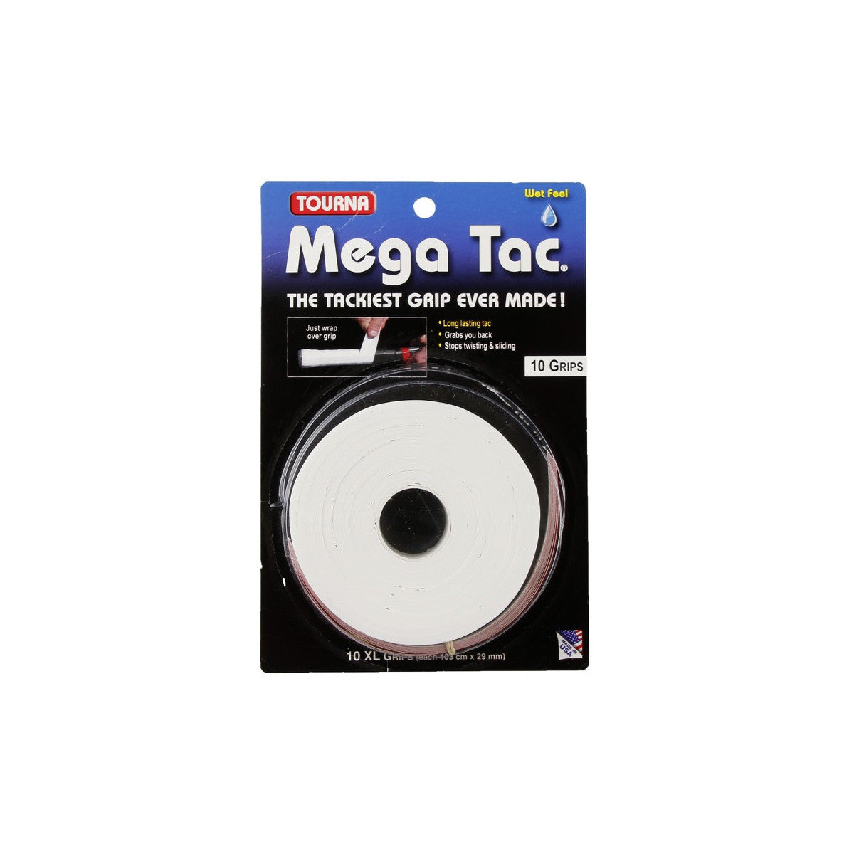Tourna Mega Tac XL White x 10 Overgrips