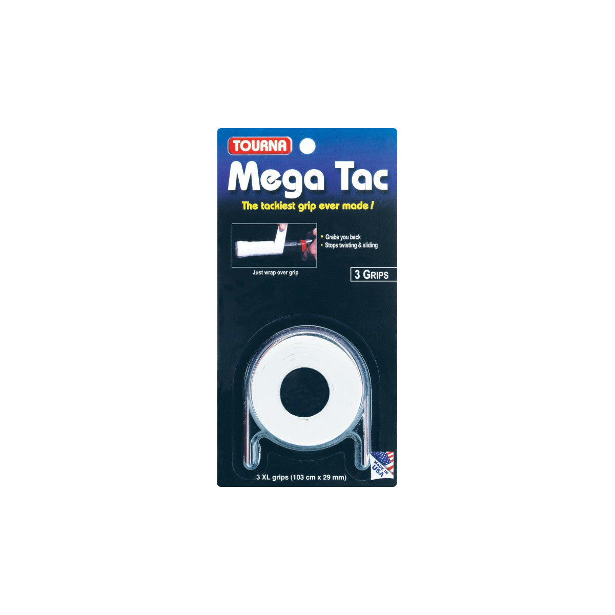 Tourna Mega Tac XL White x 3 Overgrips