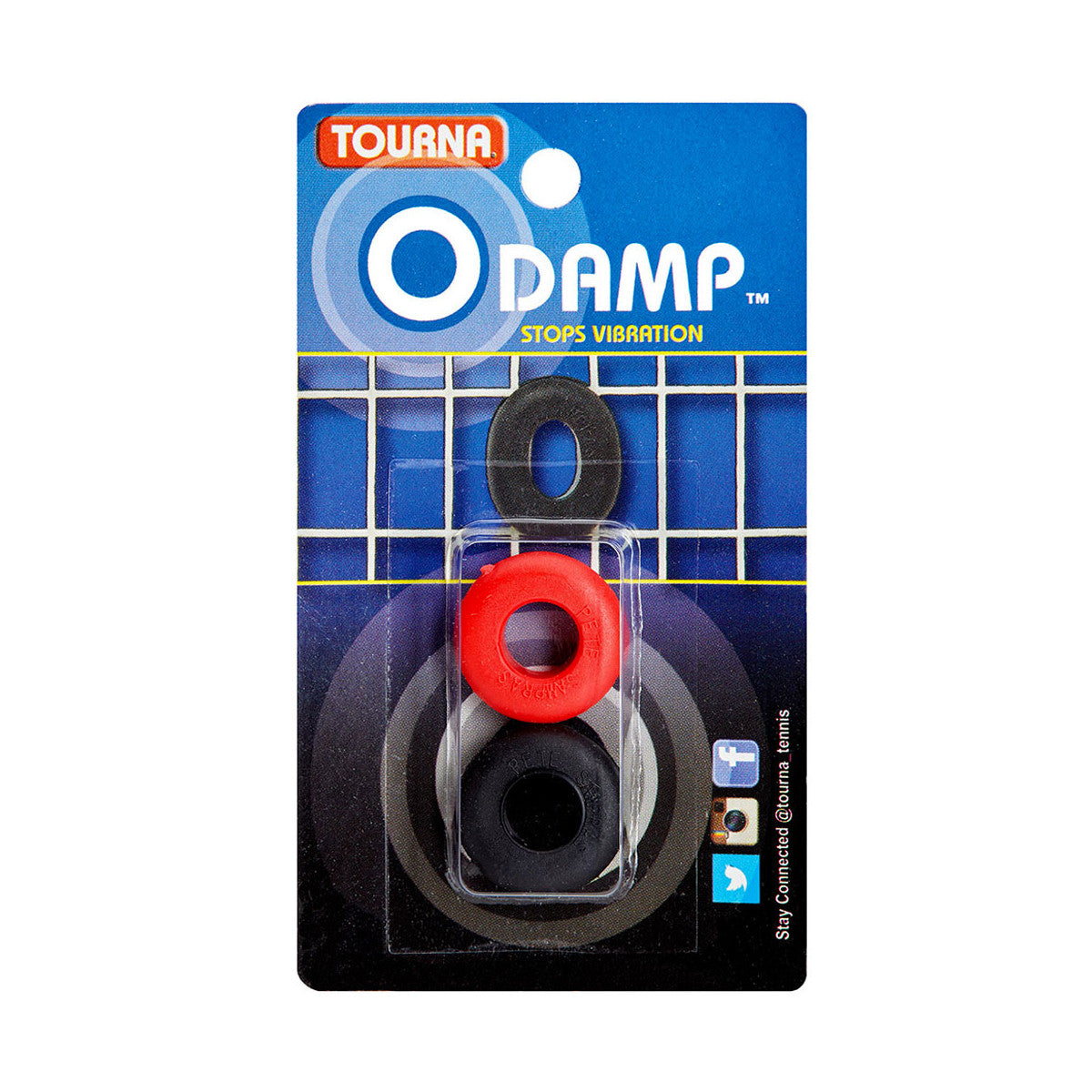 Tourna O Damp Red / Black x 2 Dampeners