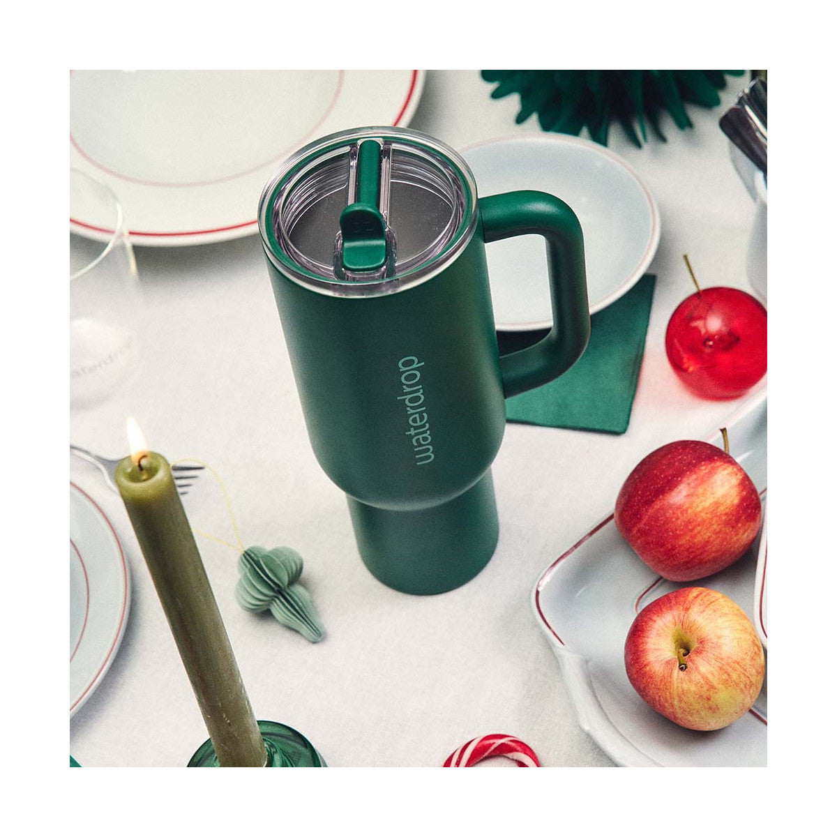 Waterdrop Explorer Thermo Bottle Forest green – 2