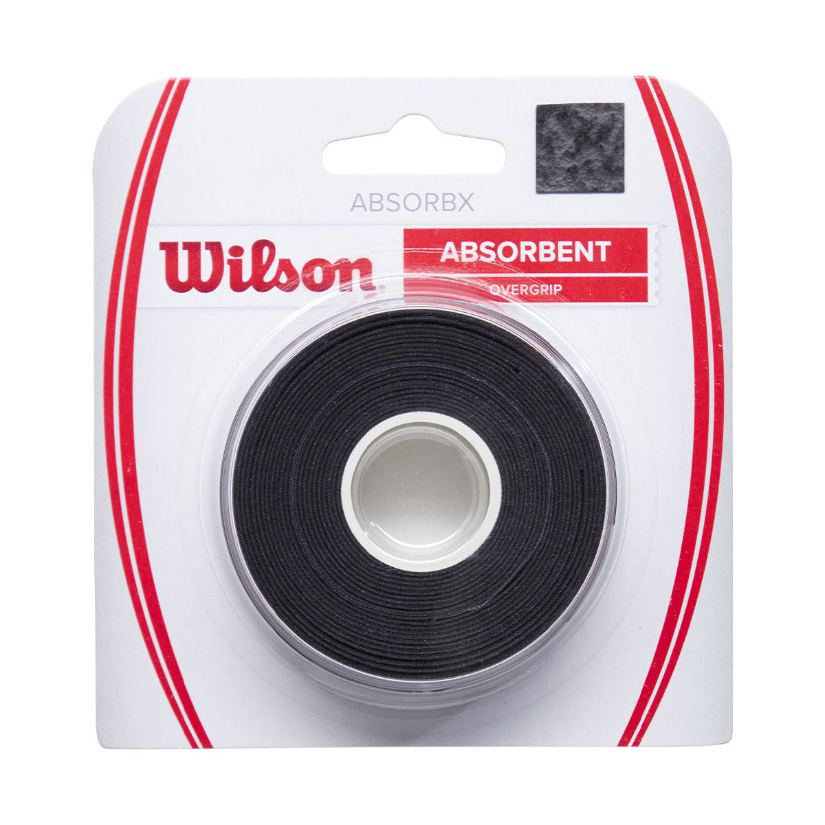 Wilson AbsorbX Overgrip Black x 3 Overgrips
