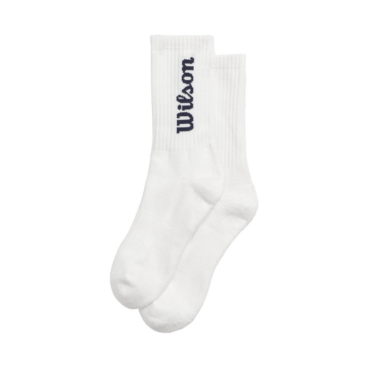 Wilson Crew Logo Socks White / Navy