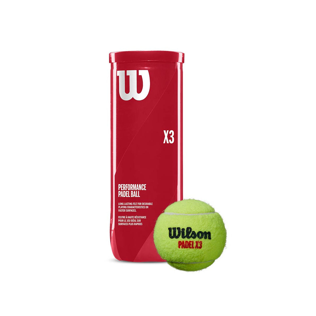 Wilson Padel X3 balls can