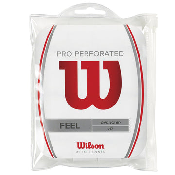 Wilson Pro Perforated Overgrip White x 12 Overgrips