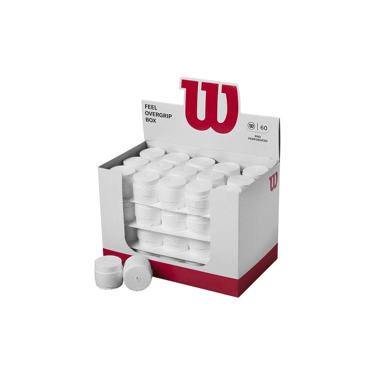 Wilson Pro Perforated Overgrip White x 60 Overgrips