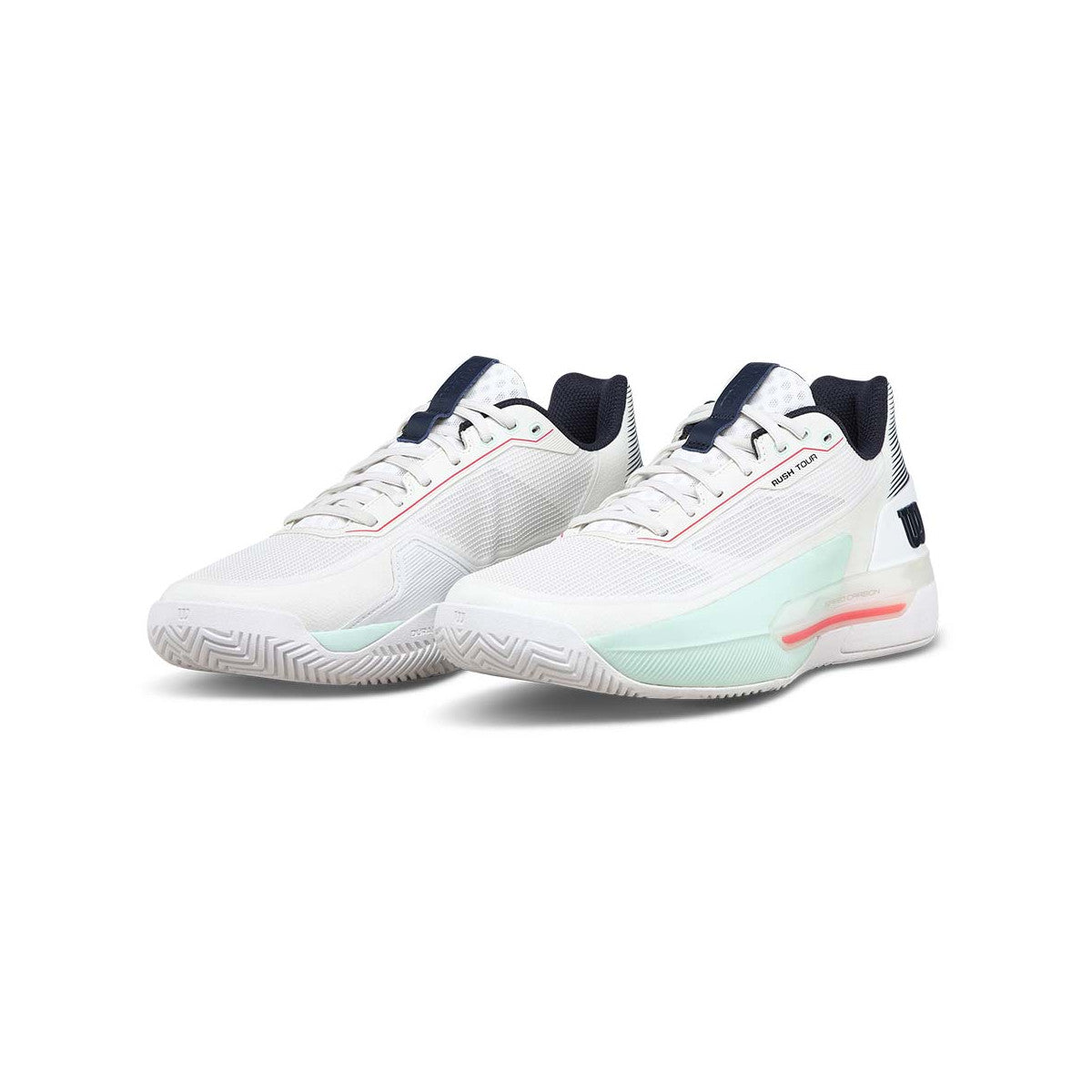 Wilson Rush Tour 5 White / Pastel green Shoes – 8