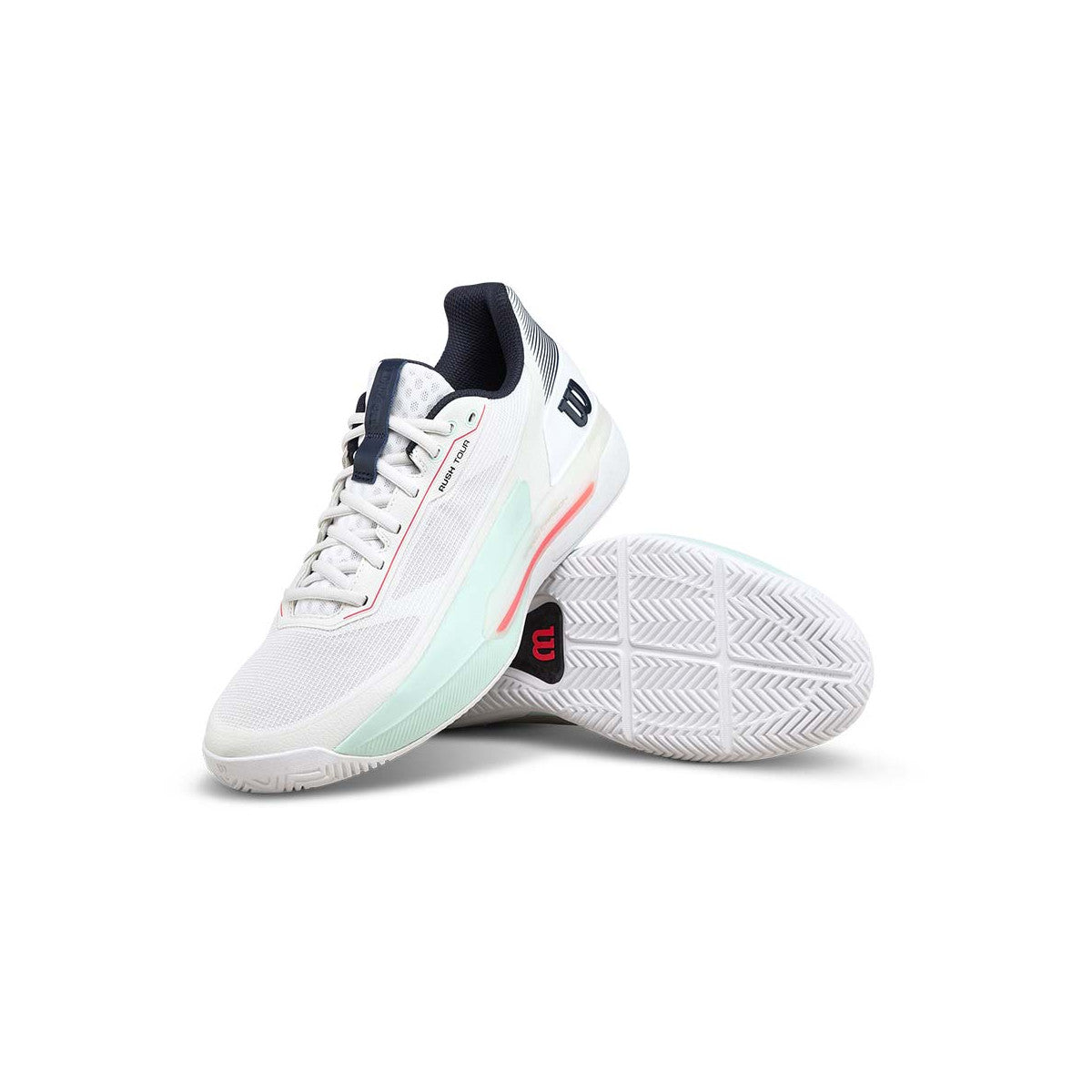 Wilson Rush Tour 5 White / Pastel green Shoes – 9