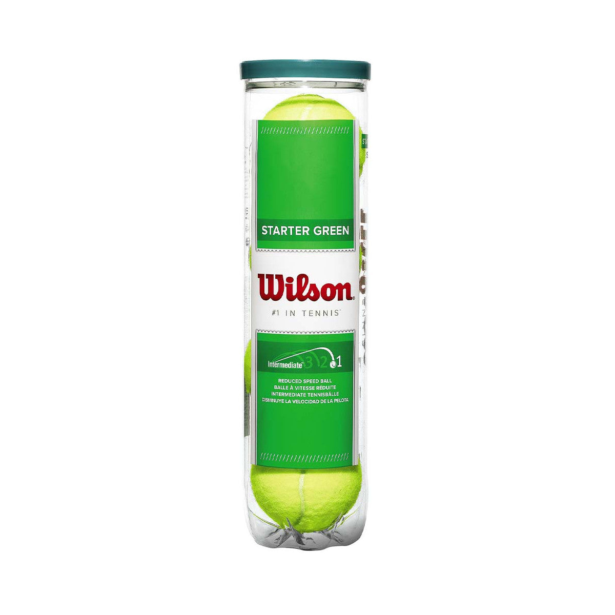 Wilson Starter Play Green 4 Balls Can