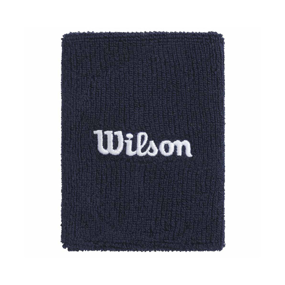 Wilson Wide Terry Navy Blue Wristbands x2
