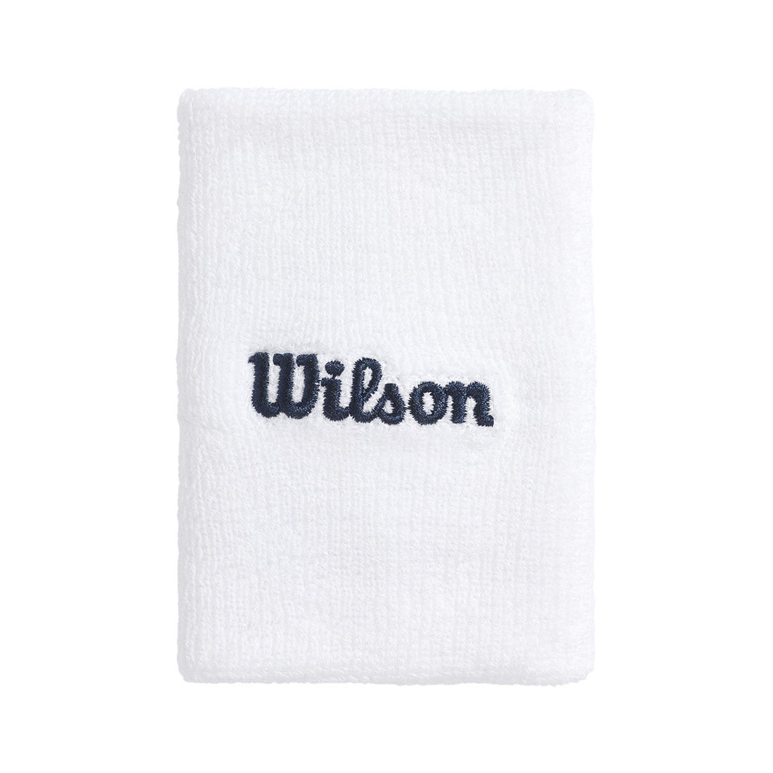 Wilson Wide Terry White Wristbands x2
