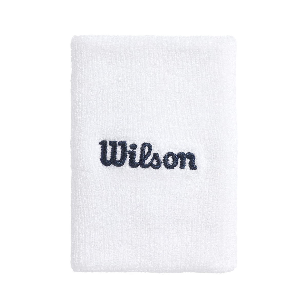 Wilson Wide Terry White Wristbands x2