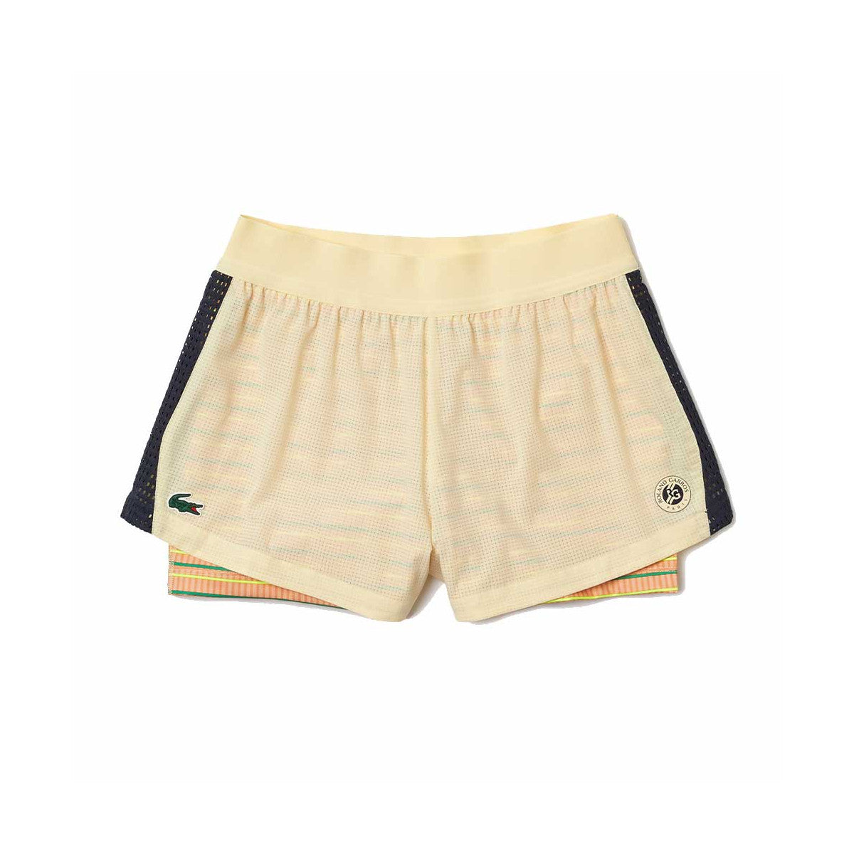 Women's Lacoste Performance Roland Garros Shorts Yellow