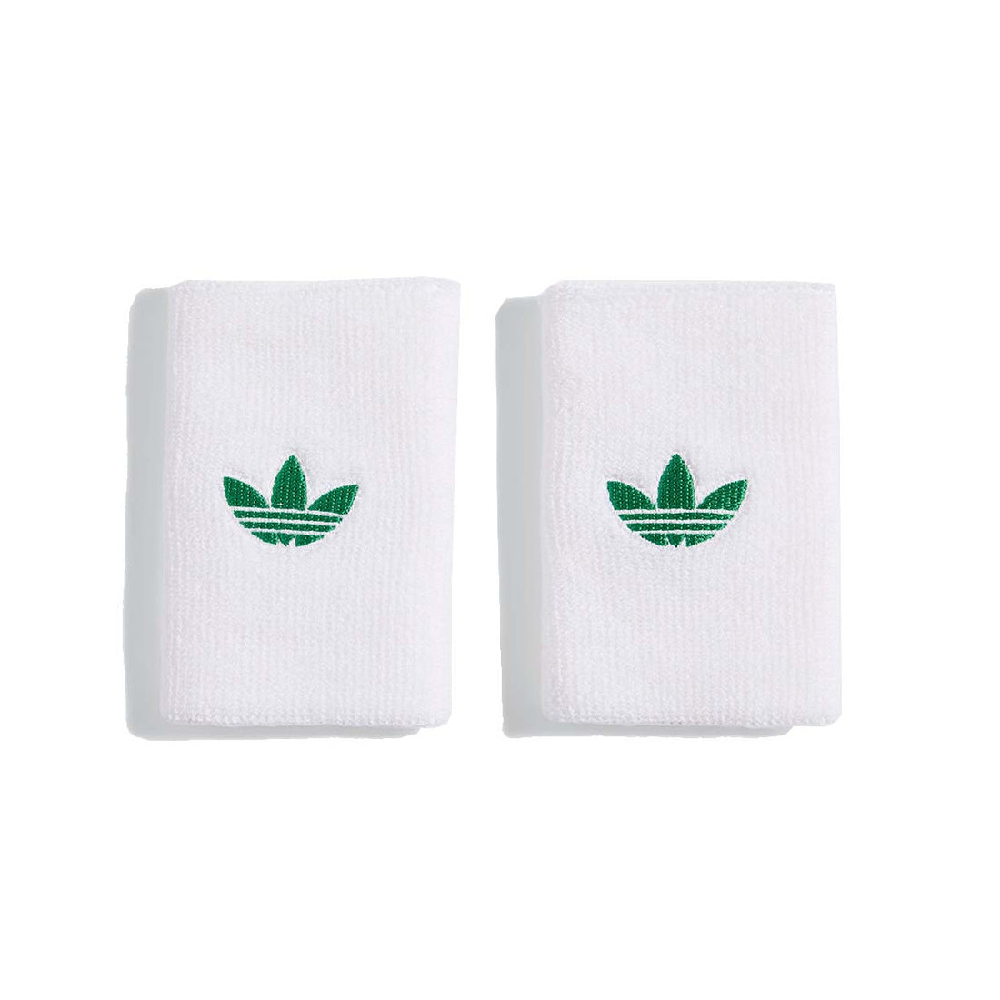 Wristbands Adidas Originals Large White / Green x 2