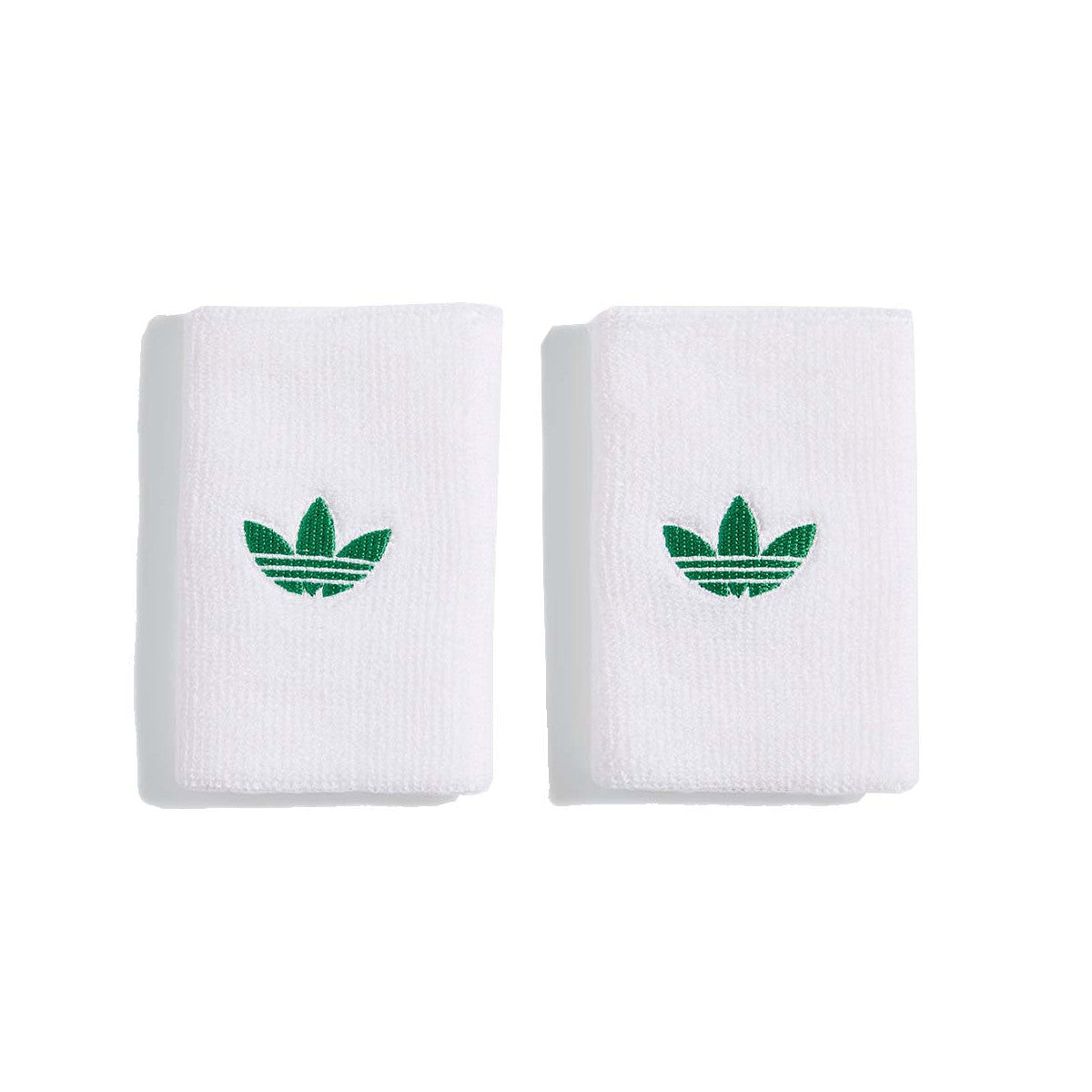 Wristbands Adidas Originals Large White / Green x 2