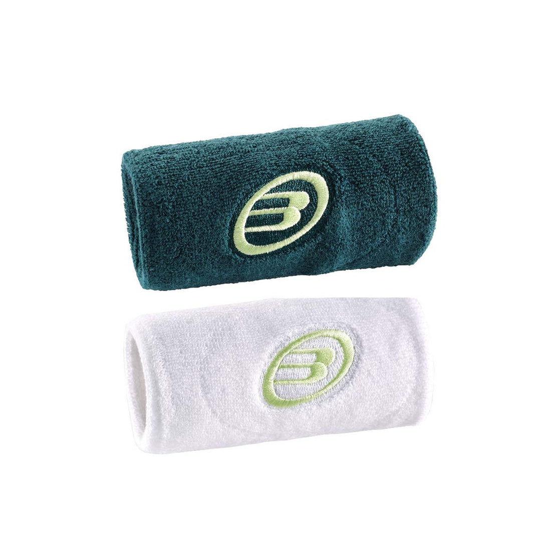 Wristbands Bullpadel White / Green x 2