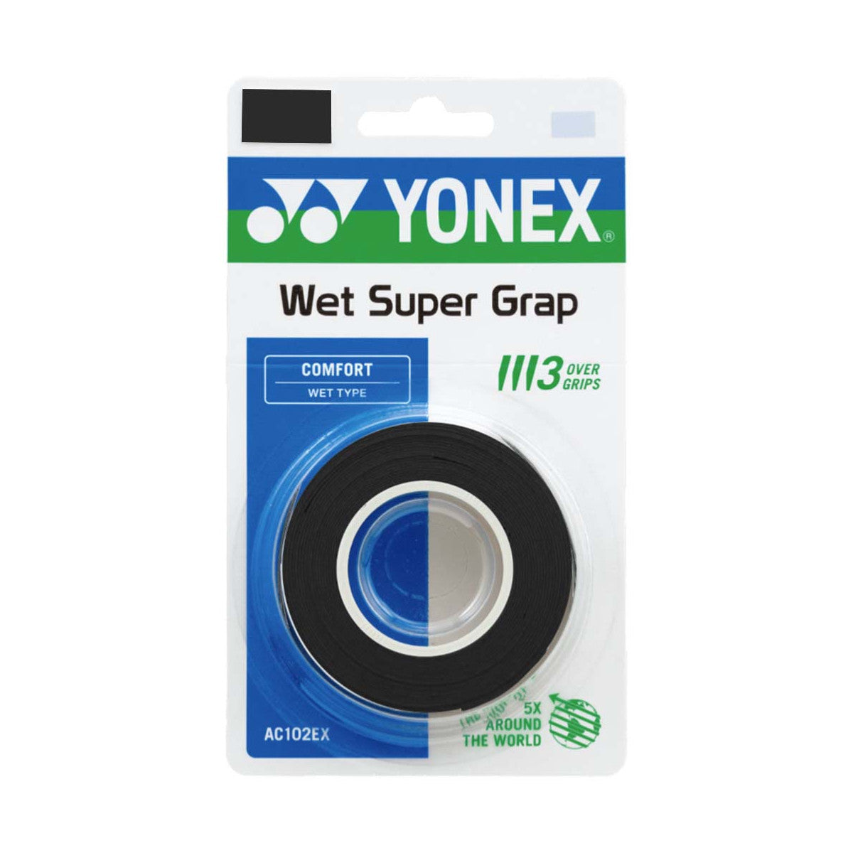 Yonex Wet Super Grap Black x 3 Overgrips
