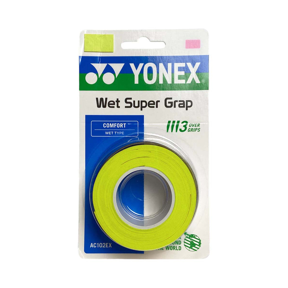 Yonex Wet Super Grap Green x 3 Overgrips