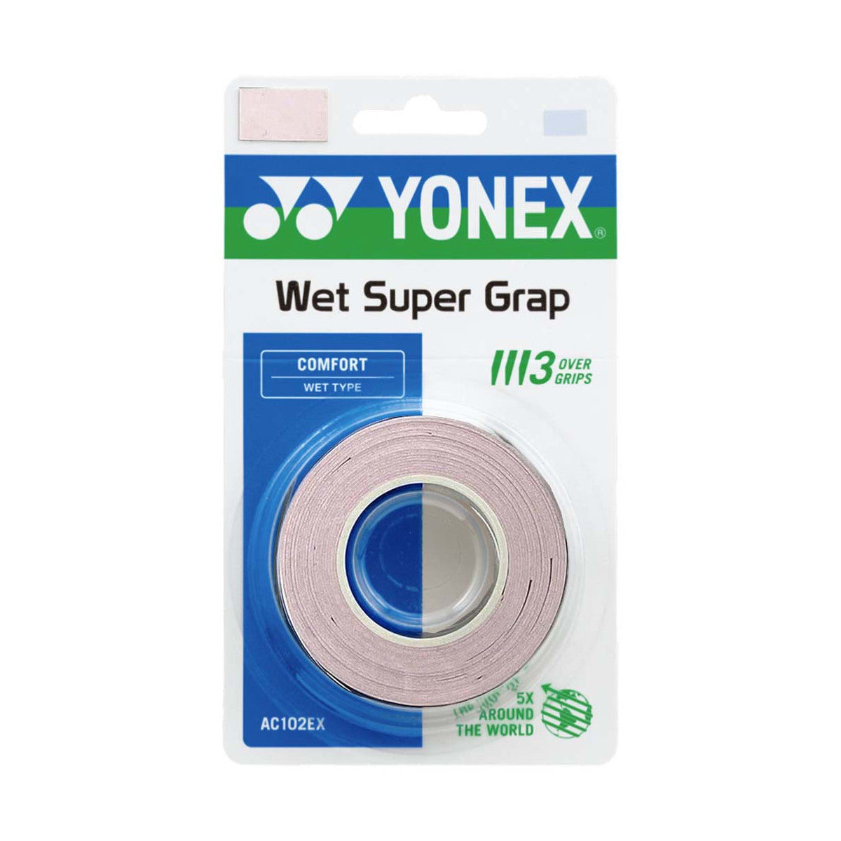 Yonex Wet Super Grap Pink x 3 Overgrips