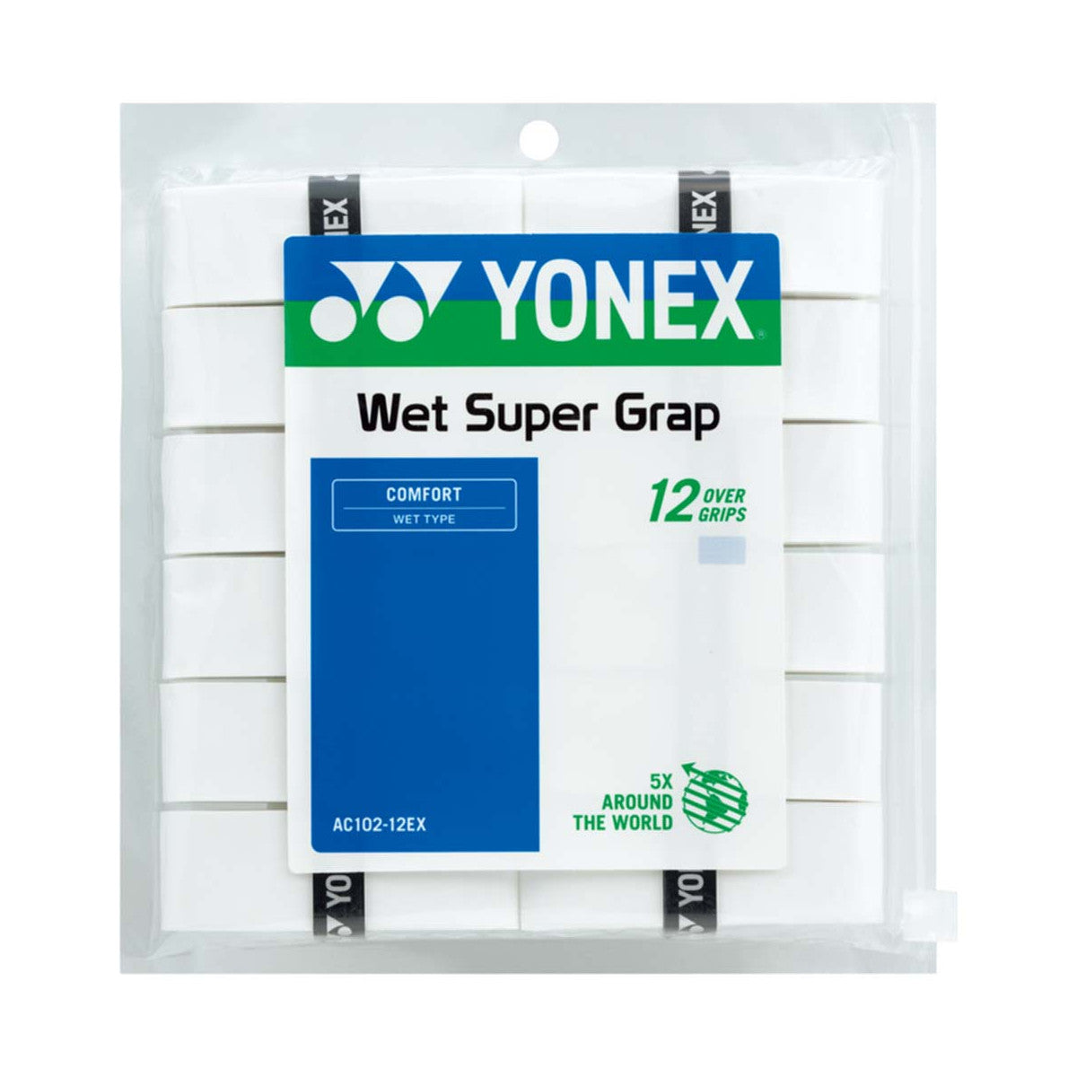 Yonex Wet Super Grap White x 12 Overgrips